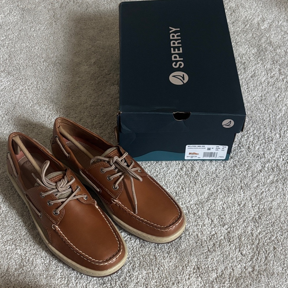 Men’s Sperry Boat Shoes Size 10.5- Brand New